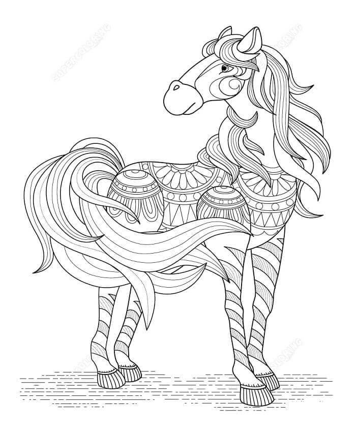 Fise de colorat cu Zentangle de colorat p30