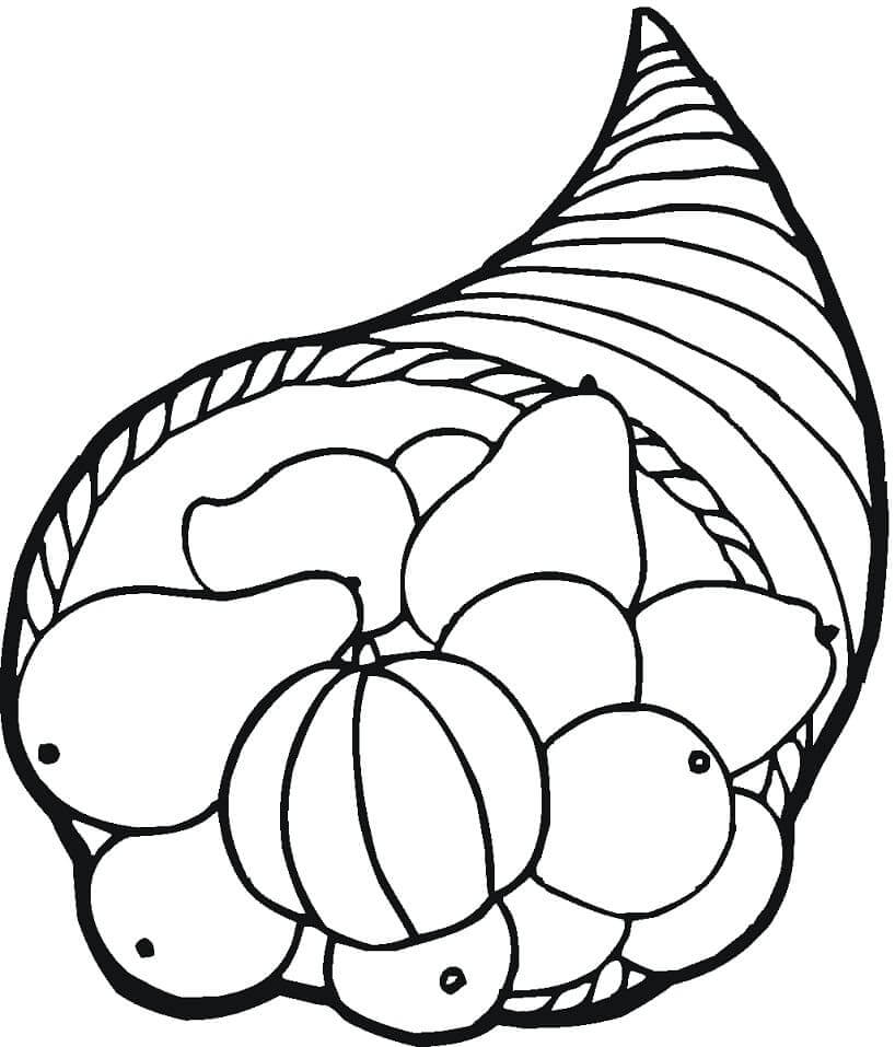 Fise de colorat cu Ziua Recunostintei de colorat p31