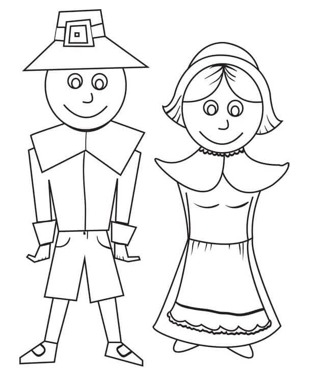 Fise de colorat cu Ziua Recunostintei de colorat p34