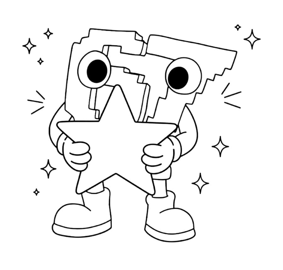 Fise de colorat cu 67 Brainrot de colorat p05