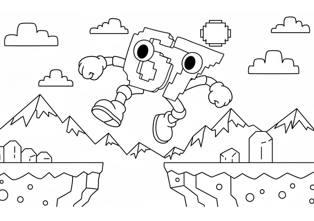 Fise de colorat cu 67 Brainrot de colorat p11