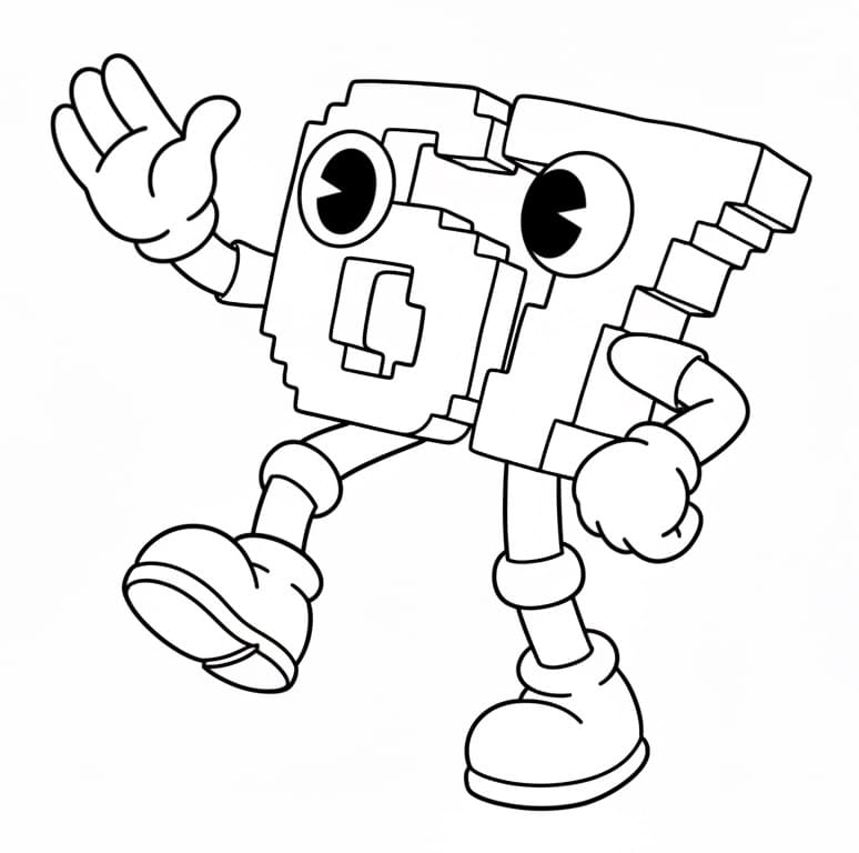 Fise de colorat cu 67 Brainrot de colorat p12