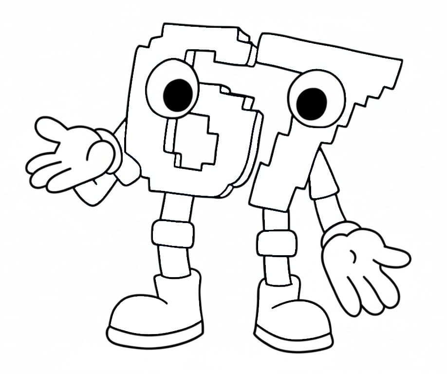 Fise de colorat cu 67 Brainrot de colorat p14