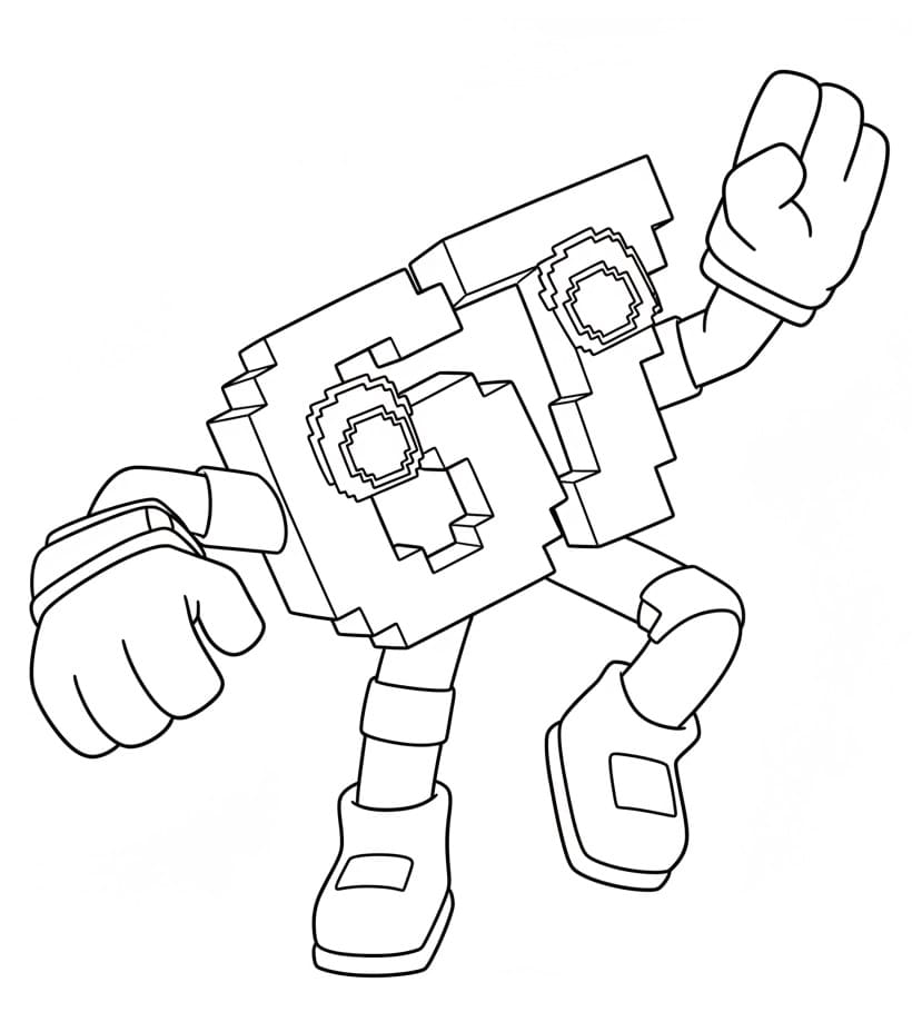 Fise de colorat cu 67 Brainrot de colorat p17