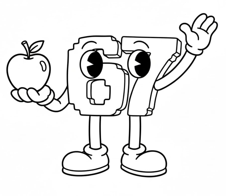 Fise de colorat cu 67 Brainrot de colorat p26