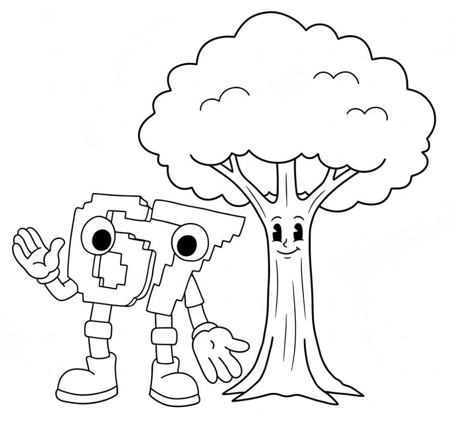 Fise de colorat cu 67 Brainrot de colorat p27