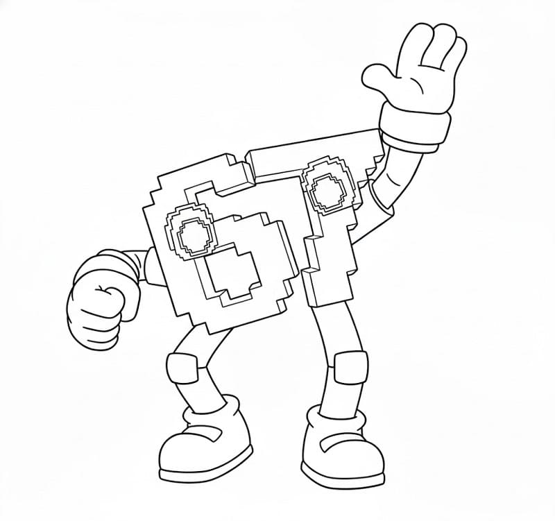 Fise de colorat cu 67 Brainrot de colorat p29