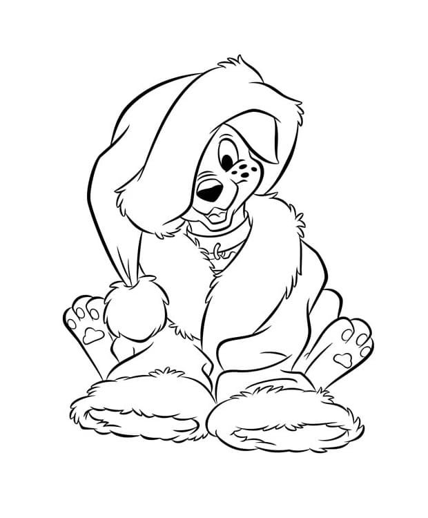 Fise de colorat cu Anul Nou de colorat p30