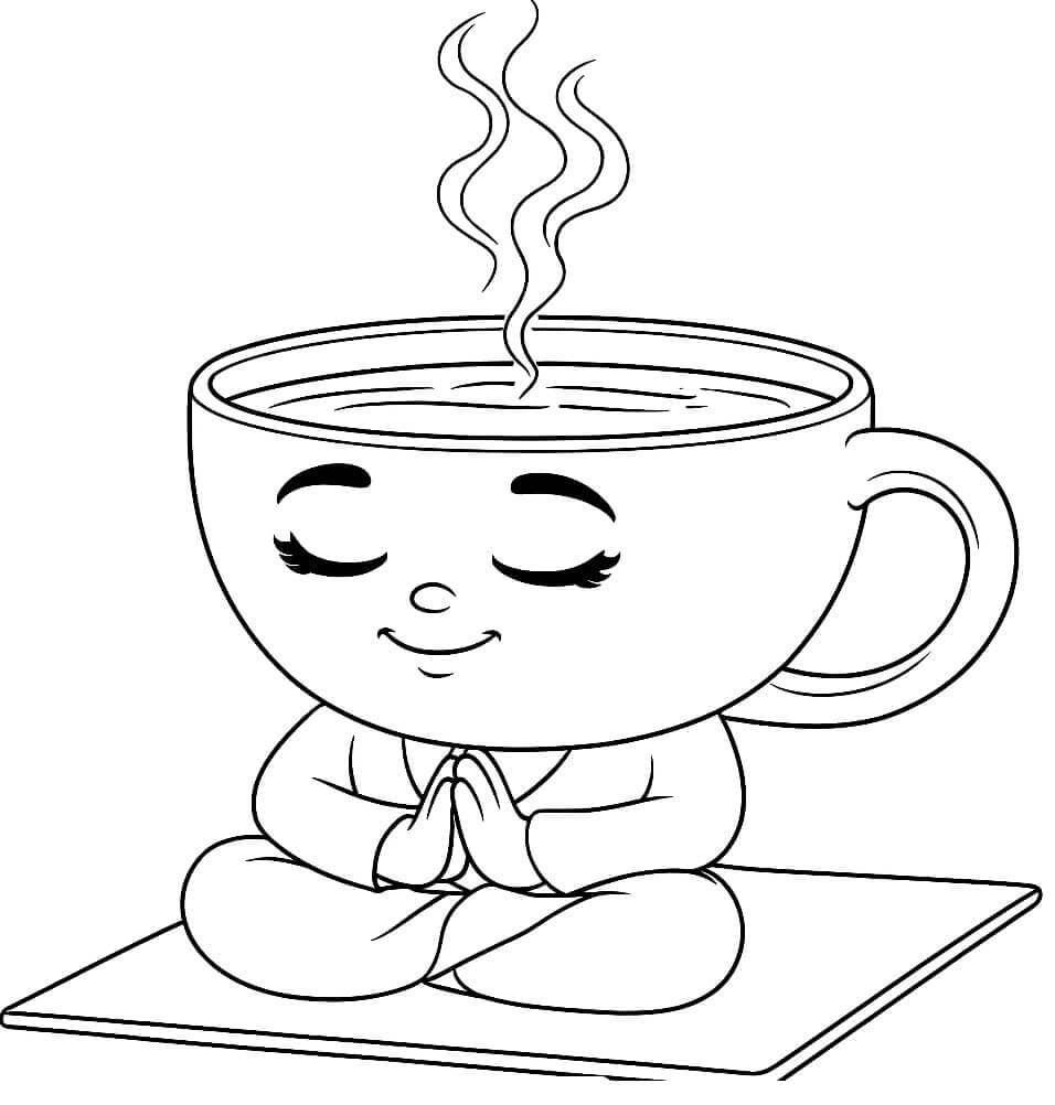 Fise de colorat cu Balerină Cappuccina pentru Copii