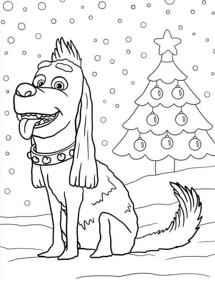 Fise de colorat cu Câinele lui Grinch