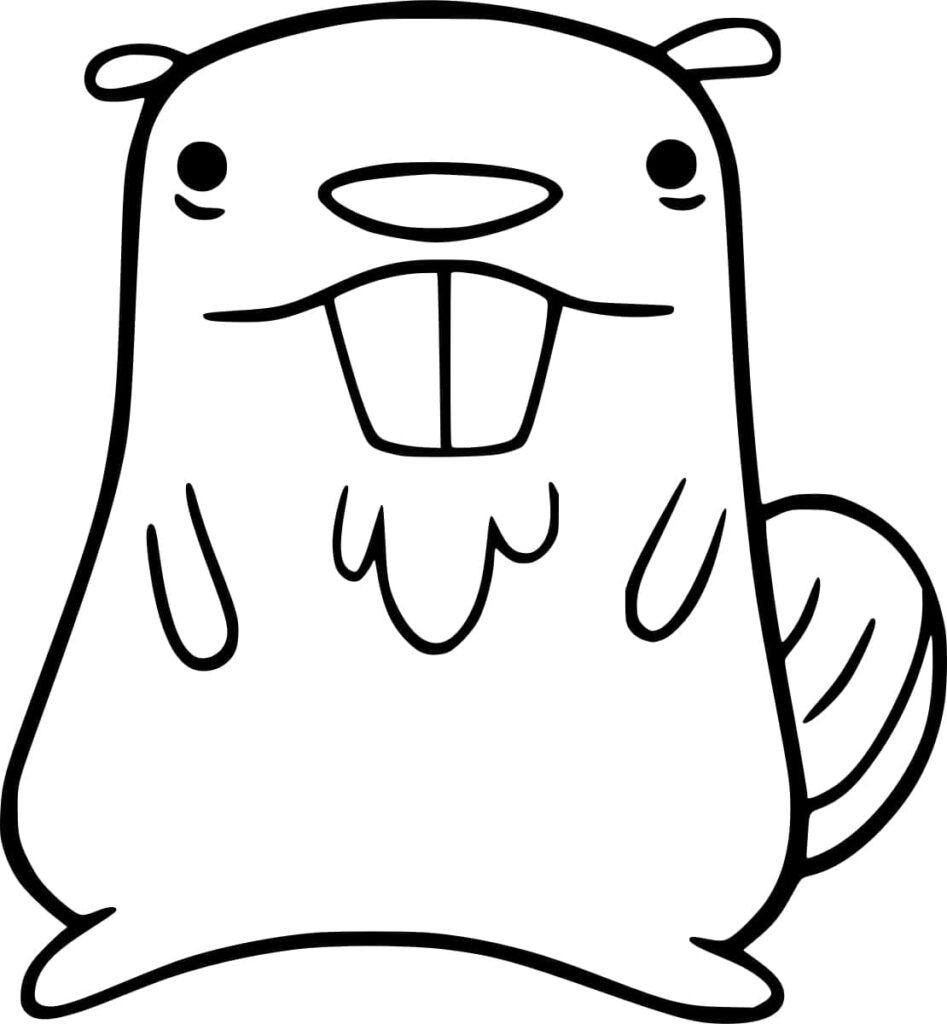 Fise de Colorat cu Castori de colorat p06