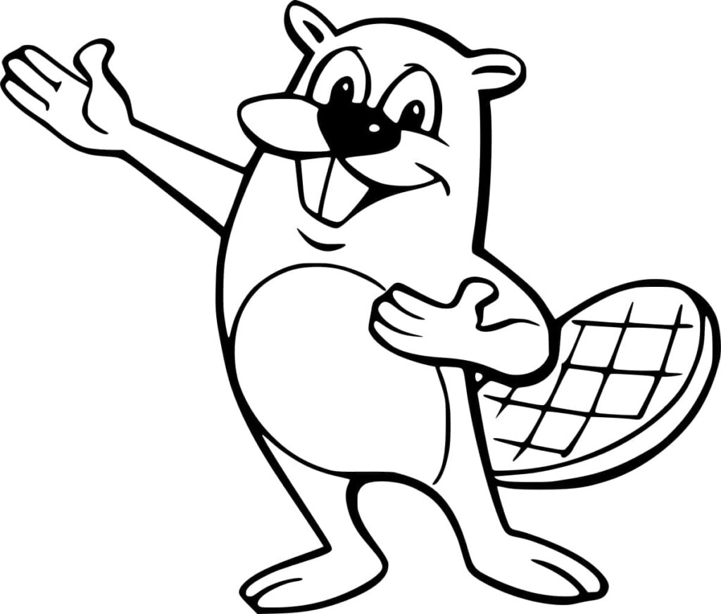 Fise de Colorat cu Castori de colorat p13