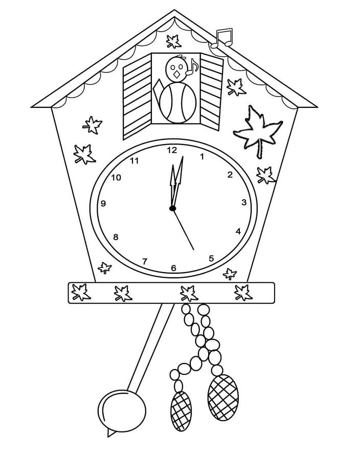 Fise de colorat cu Ceasuri de colorat p01