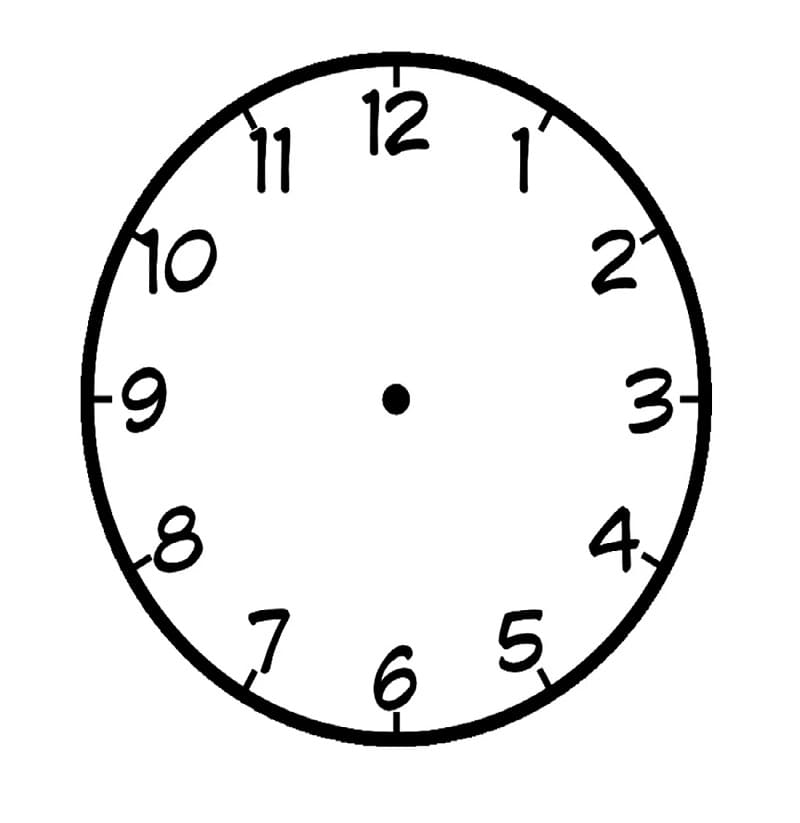 Fise de colorat cu Ceasuri de colorat p04