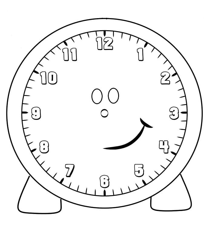 Fise de colorat cu Ceasuri de colorat p06