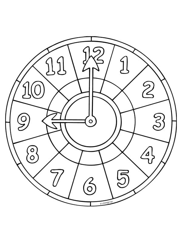 Fise de colorat cu Ceasuri de colorat p07