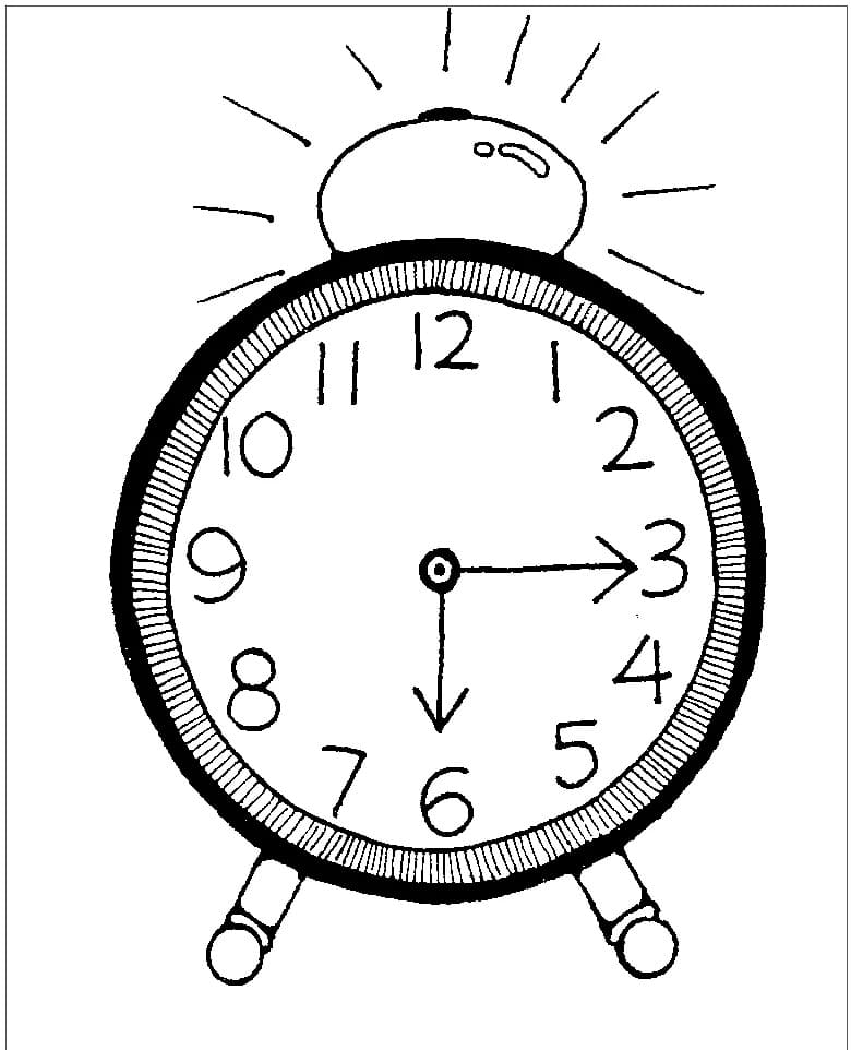 Fise de colorat cu Ceasuri de colorat p08