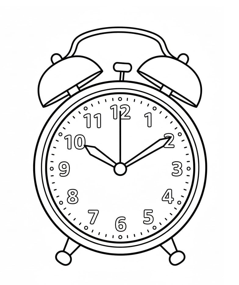 Fise de colorat cu Ceasuri de colorat p13