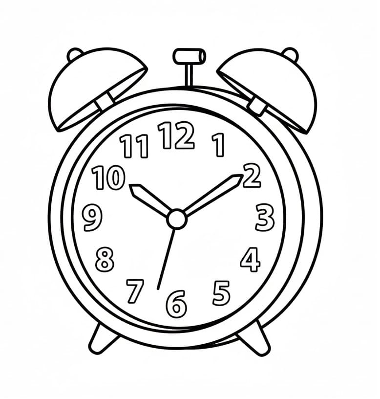 Fise de colorat cu Ceasuri de colorat p14