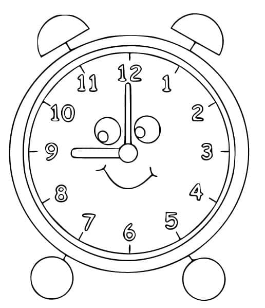 Fise de colorat cu Ceasuri de colorat p16