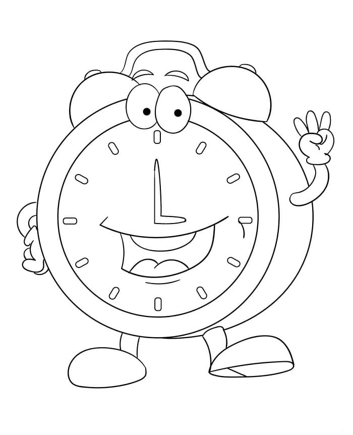 Fise de colorat cu Ceasuri de colorat p18