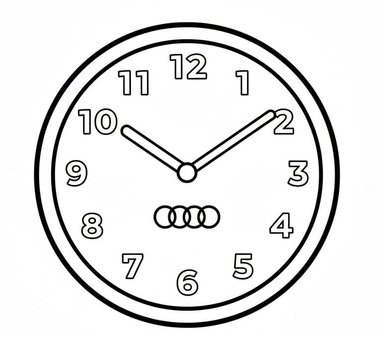 Fise de colorat cu Ceasuri de colorat p19