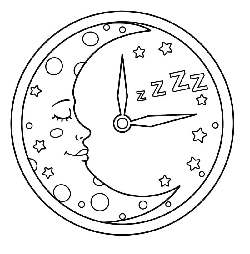 Fise de colorat cu Ceasuri de colorat p21