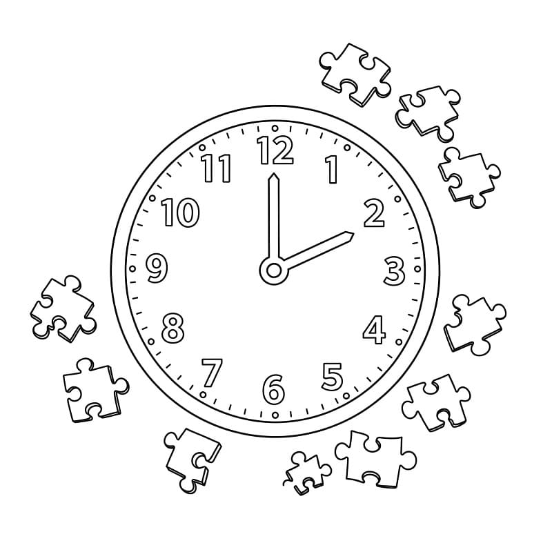 Fise de colorat cu Ceasuri de colorat p23