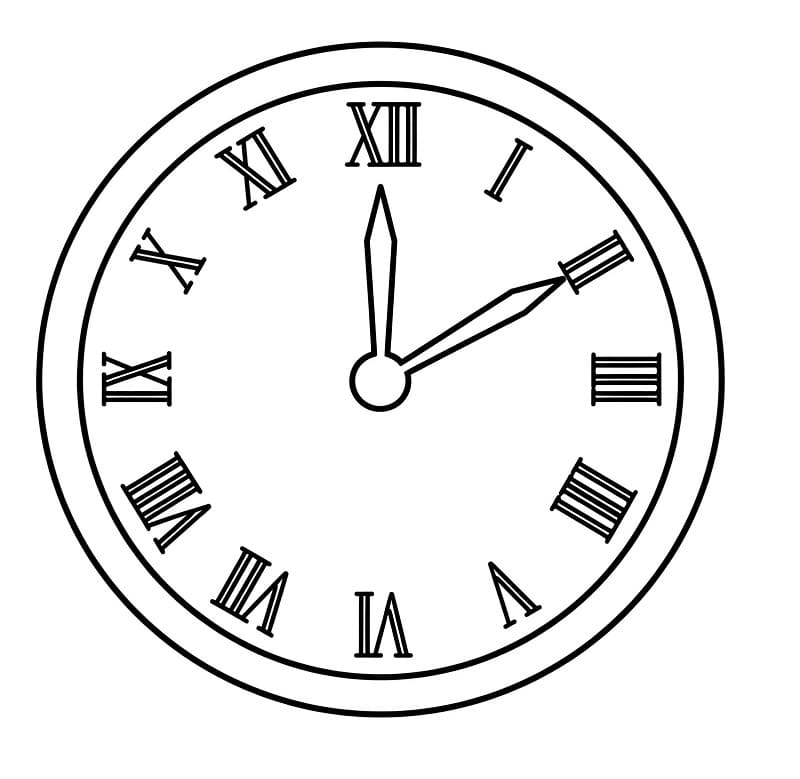 Fise de colorat cu Ceasuri de colorat p24