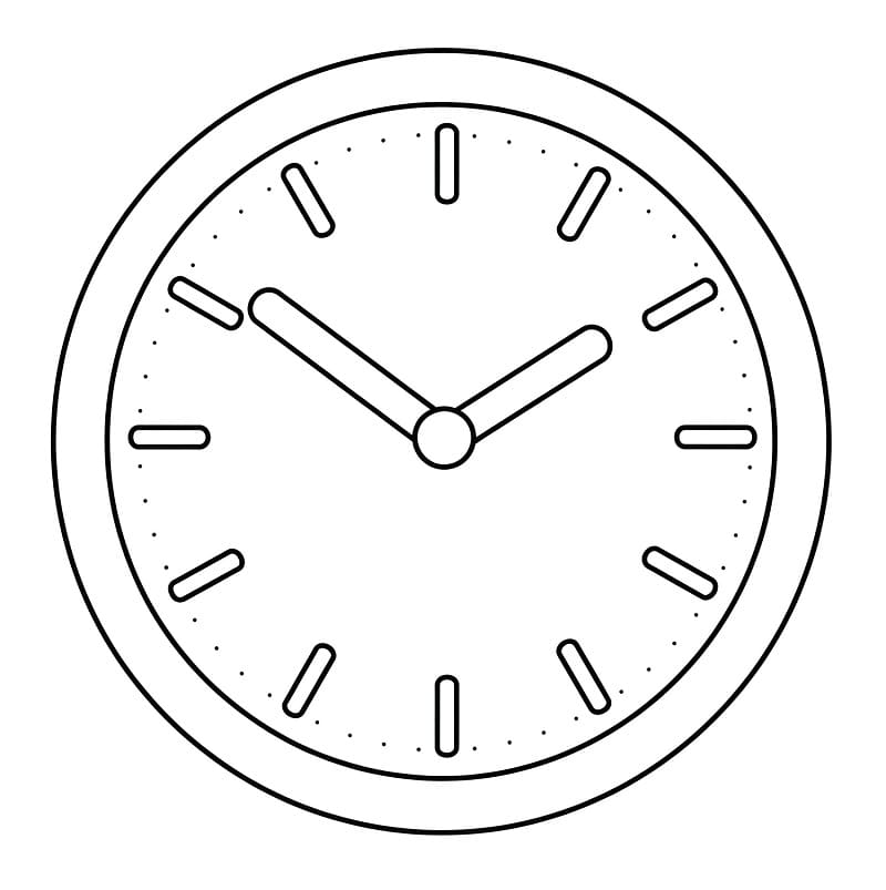 Fise de colorat cu Ceasuri de colorat p25