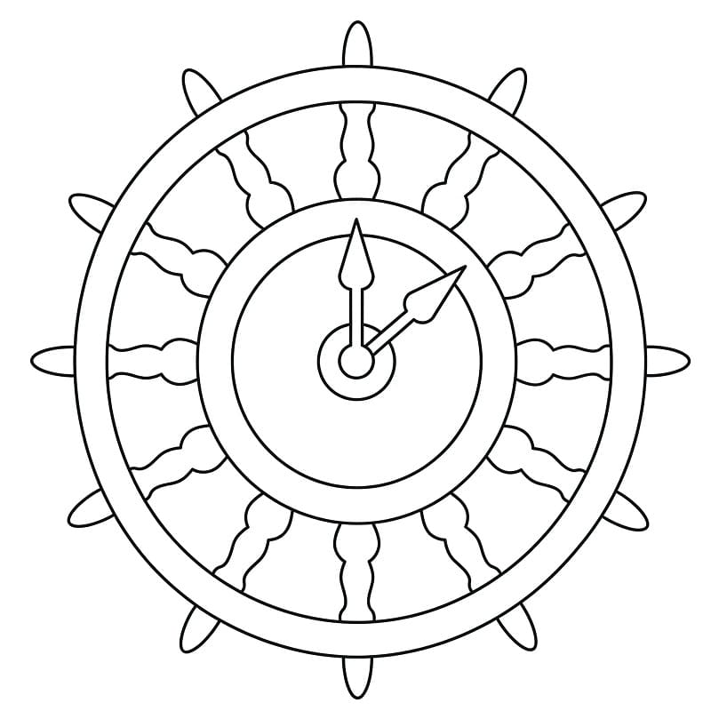 Fise de colorat cu Ceasuri de colorat p26