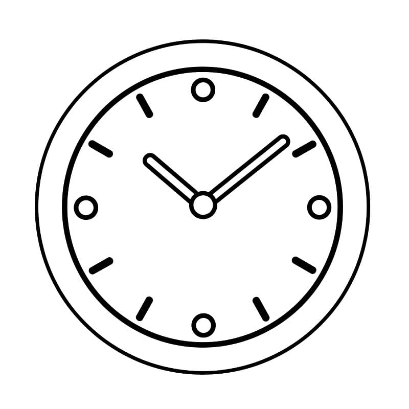 Fise de colorat cu Ceasuri de colorat p28