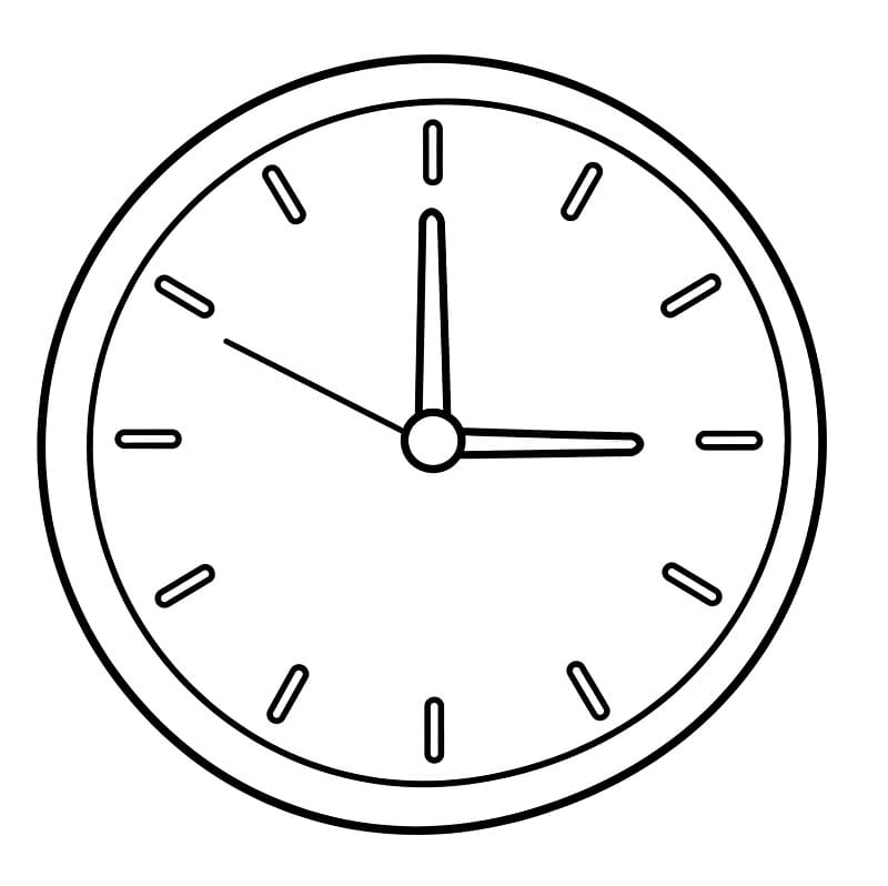 Fise de colorat cu Ceasuri de colorat p31