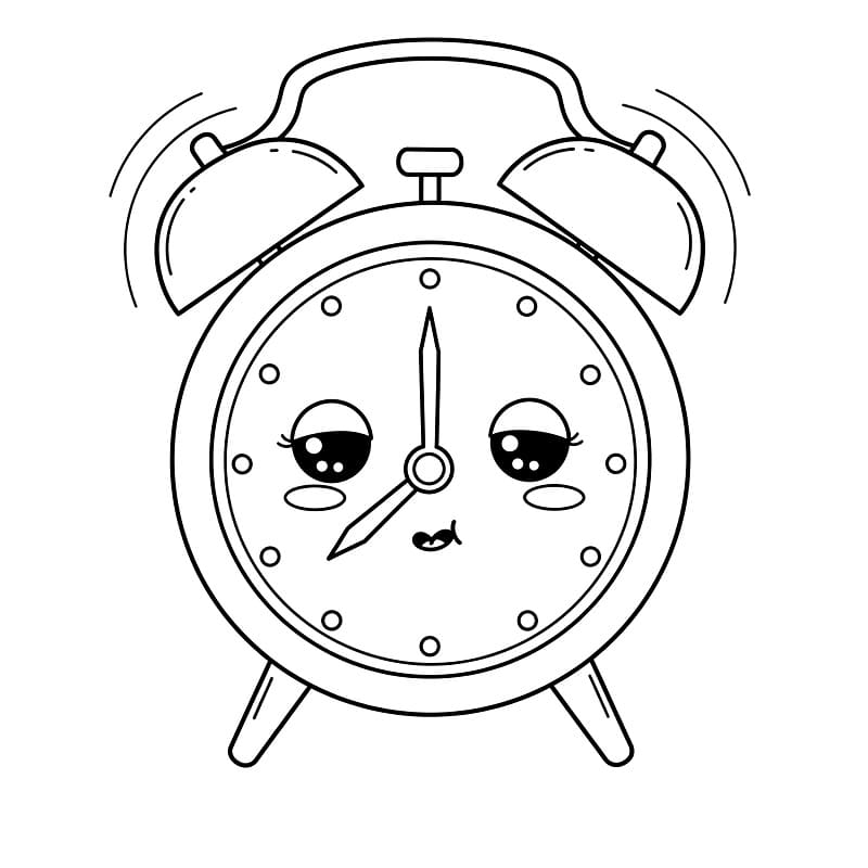 Fise de colorat cu Ceasuri de colorat p33