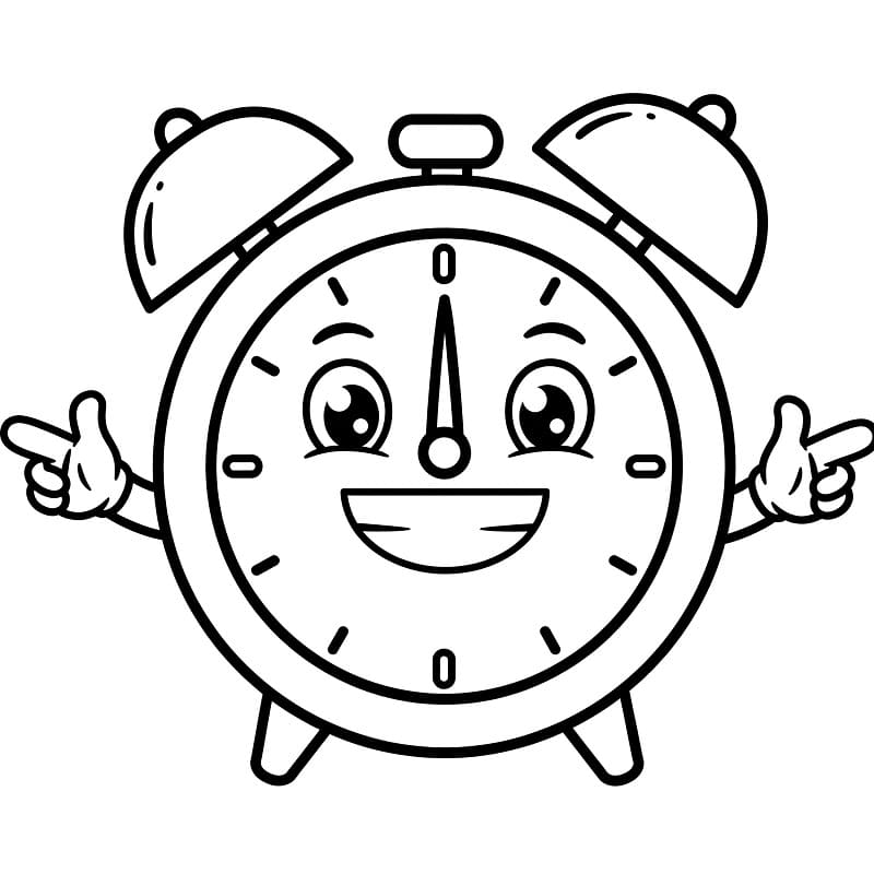 Planse de colorat cu Ceasuri