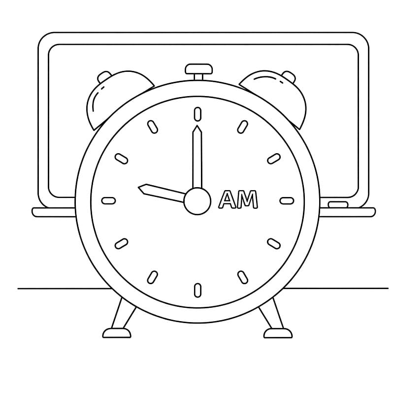 Fise de colorat cu Ceasuri de colorat p36