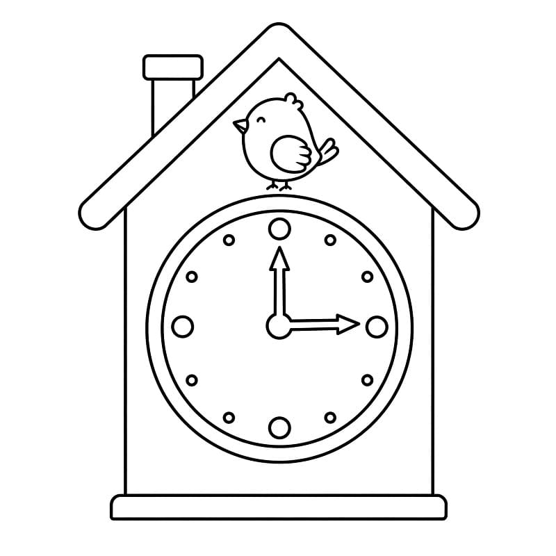 Fise de colorat cu Ceasuri de colorat p37