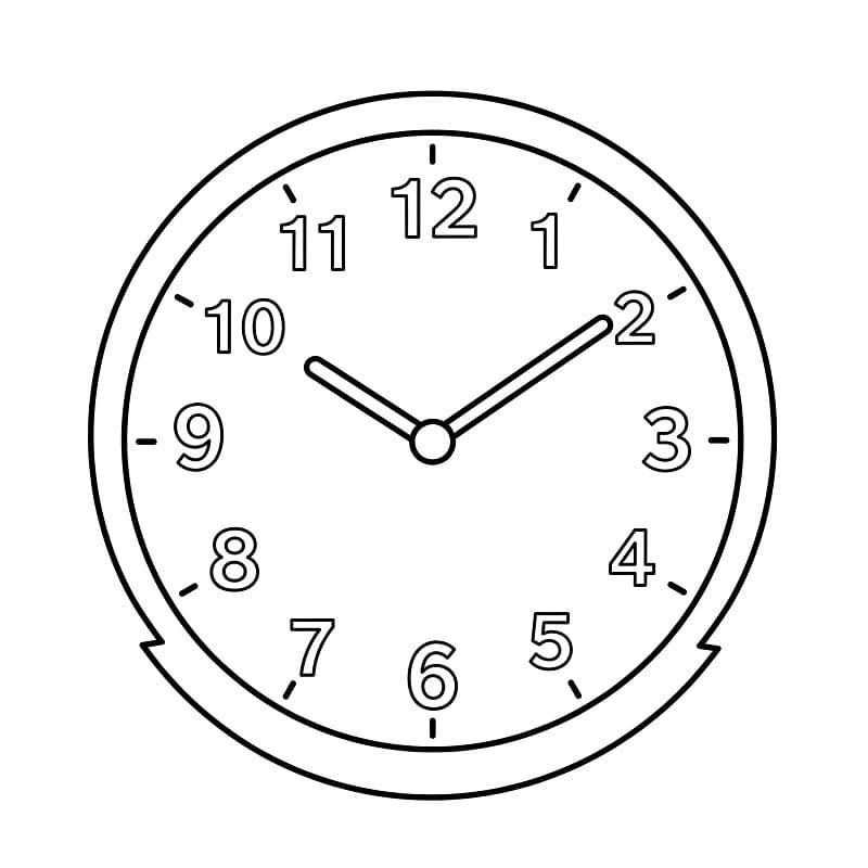 Fise de colorat cu Ceasuri de colorat p38