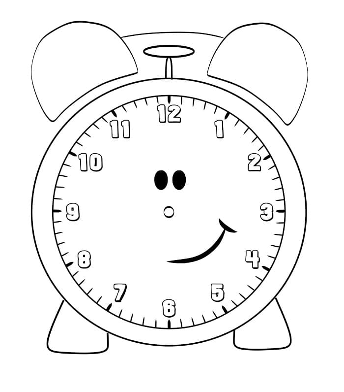 Fise de colorat cu Ceasuri de colorat p39