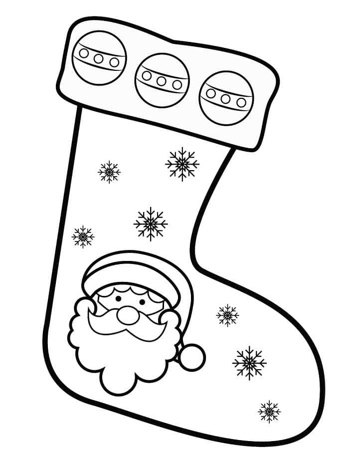 Fise de colorat cu Craciun Ciorapi de colorat p01