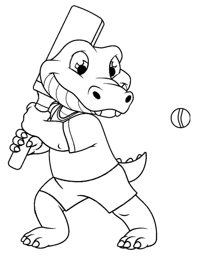 Fise de colorat cu Crocodili de colorat p18