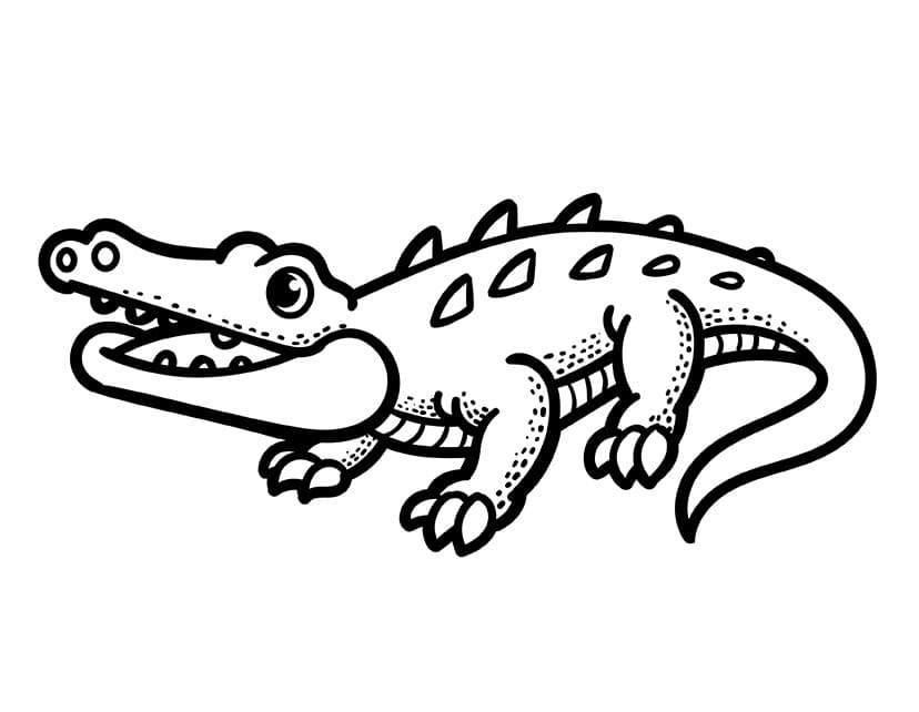 Fise de colorat cu Crocodili de colorat p31