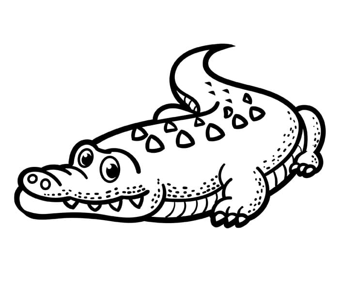 Fise de colorat cu Crocodili de colorat p35