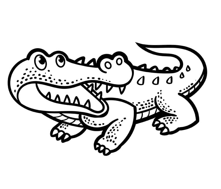 Fise de colorat cu Crocodili de colorat p36