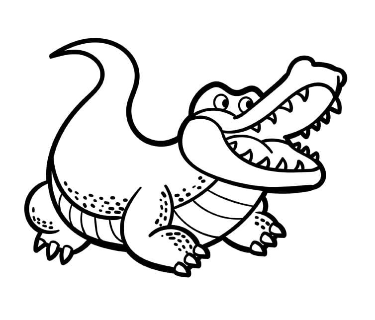 Fise de colorat cu Crocodili de colorat p37