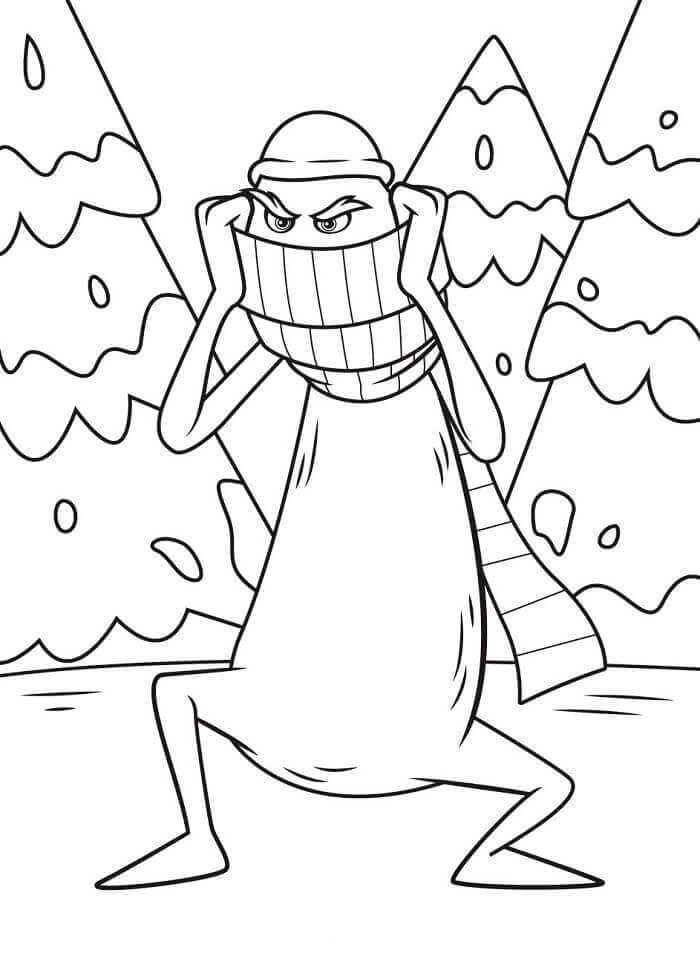 Fise de colorat cu Grinch Amuzant