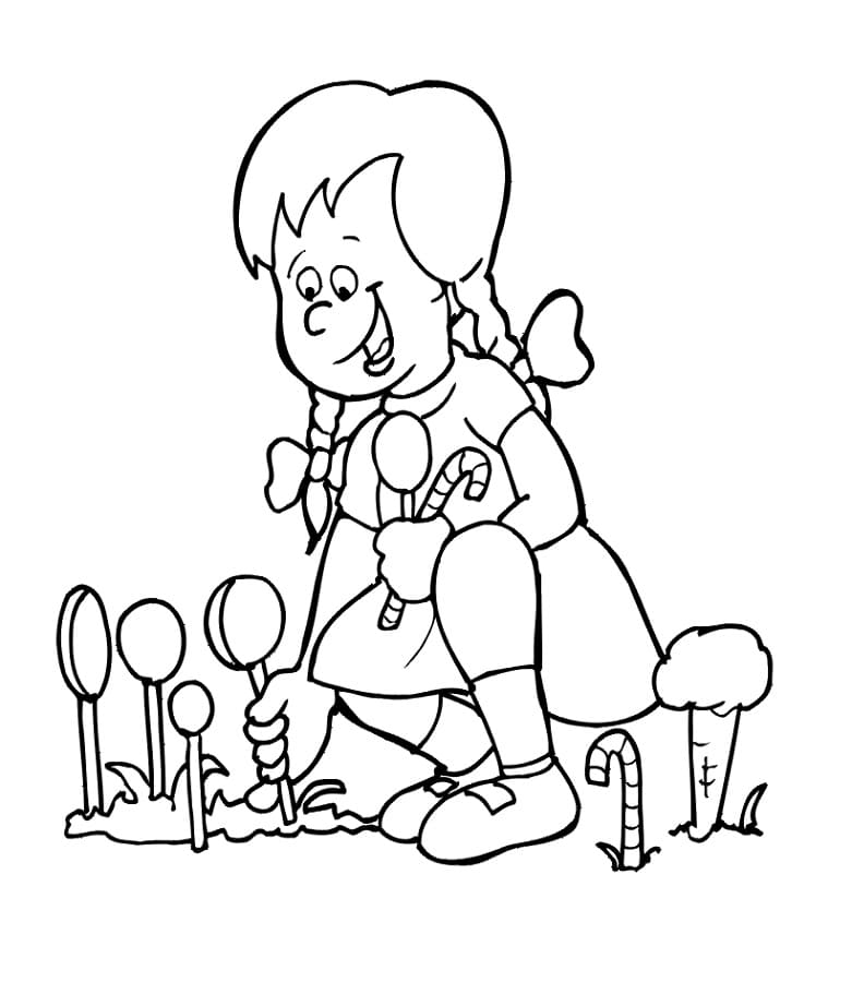 Fise de colorat cu Hansel si Gretel de colorat p05