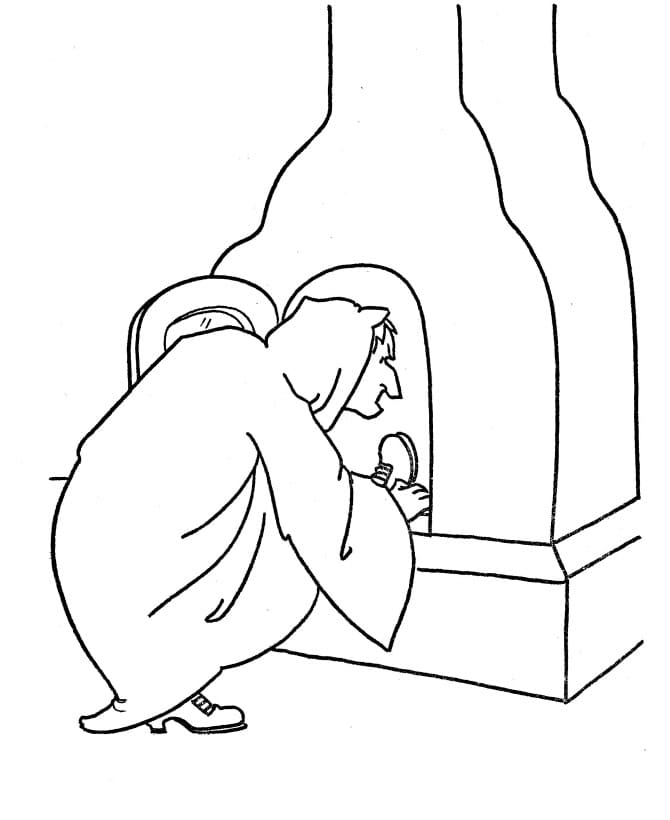 Fise de colorat cu Hansel si Gretel de colorat p20