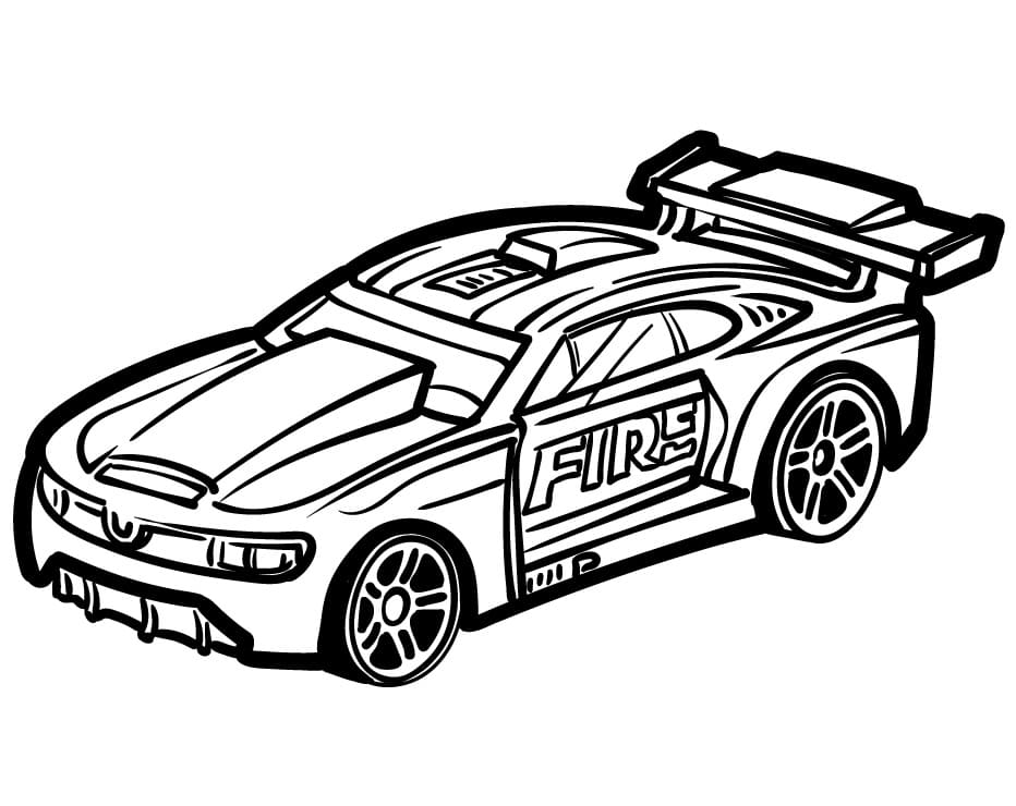 Fise de colorat cu Hot Wheels de colorat p07