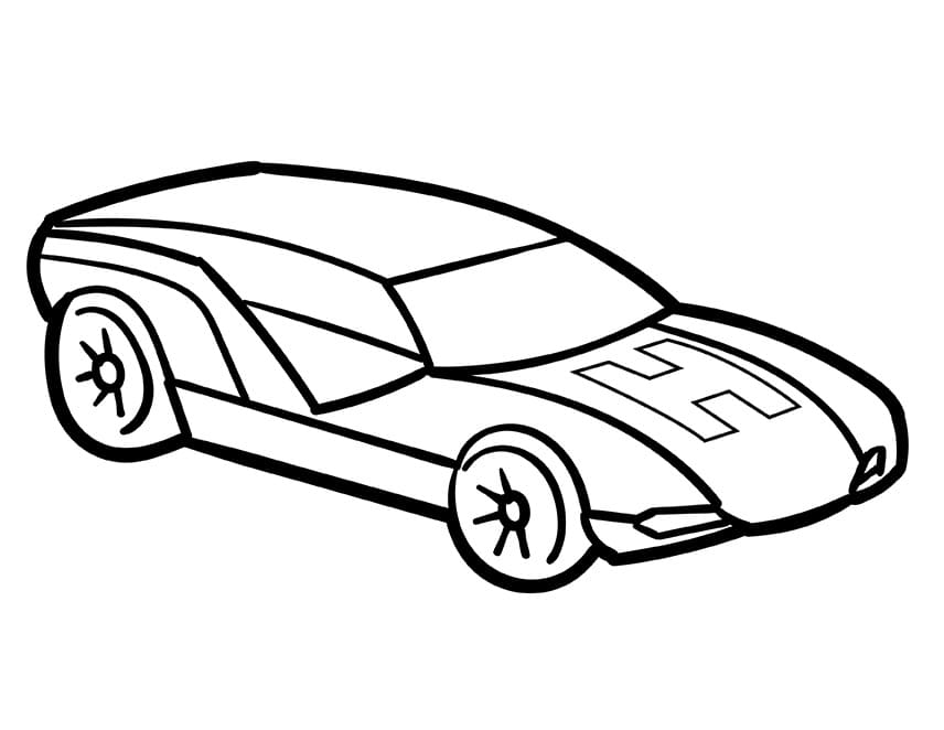 Fise de colorat cu Hot Wheels de colorat p08